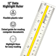 Westcott 10580 Acrylic Ruler, 15" Long, Clear - photo 3