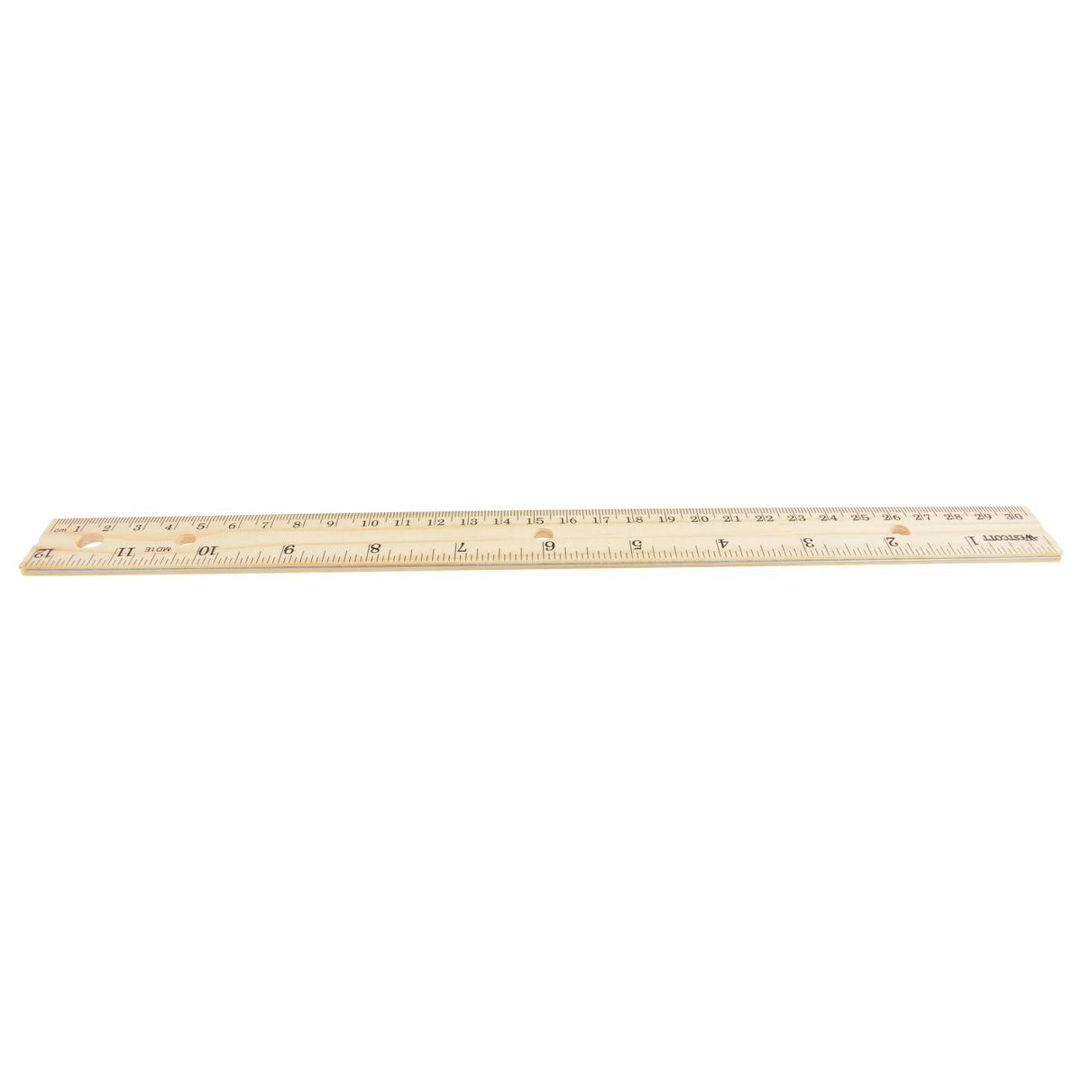 Westcott 10702 Wood Ruler, 12" Long, Beige - photo 2