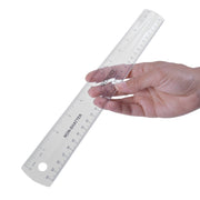 Westcott 13862 Plastic Ruler, 12" Long, Clear - photo 3