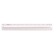 Westcott 15571 Plastic Ruler, 12" Long, Clear - Default Title