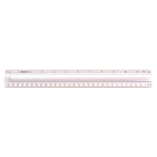 Westcott 15571 Plastic Ruler, 12" Long, Clear - Default Title