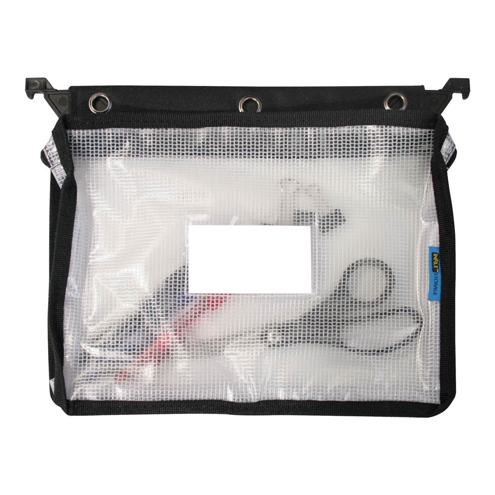 Advantus 50904 Plastic Zipper Pouch, 13" Wide, Black - photo 4