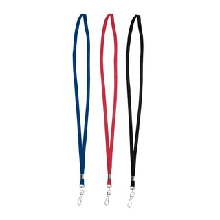 Advantus 75426 Nylon Lanyard, 36" Long, Blue, 24/Box