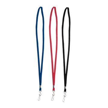 Advantus 75426 Nylon Lanyard, 36" Long, Blue, 24/Box
