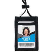 Advantus 75453 Nylon Badge Holder, 2 3/4" x 3 1/2", Black, 12/Pack - Default Title