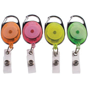 Advantus 91119 Nylon Card Reel, 1 1/4" x 2 7/16", Assorted, 20/Pack - Default Title
