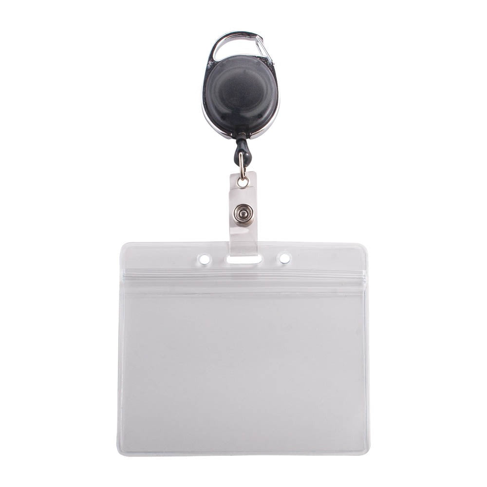 Advantus 91130 Vinyl Badge Holder, 2 5/8" x 3 3/4", Clear, 10/Pack - photo 2