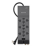 Belkin BE11223410 Surge Protector, 12 Outlets, Gray - Default Title