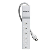 Belkin BE10600004 Surge Protector, 6 Outlets, White - Default Title