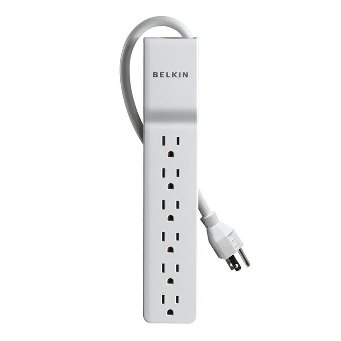 Belkin BE10600004 Surge Protector, 6 Outlets, White - Default Title