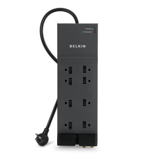 Belkin BE10823012 Surge Protector, 8 Outlets, Gray - Default Title