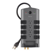 Belkin BP11223008 Surge Protector, 12 Outlets, Gray - Default Title