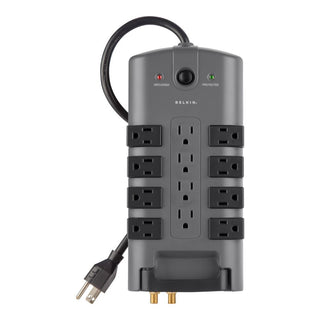 Belkin BP11223008 Surge Protector, 12 Outlets, Gray - Default Title