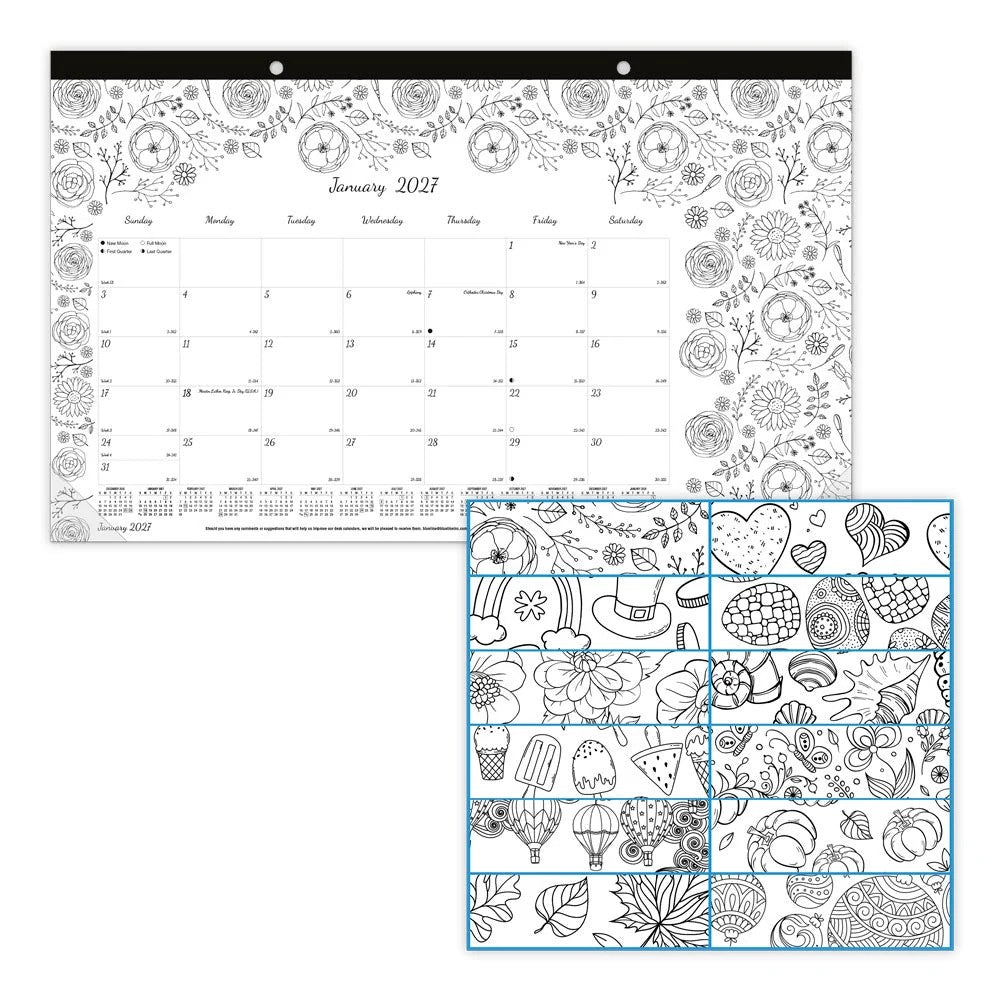 Blueline C2917001 Paper Monthly January, 10 7/8" x 17 3/4", White - photo 5