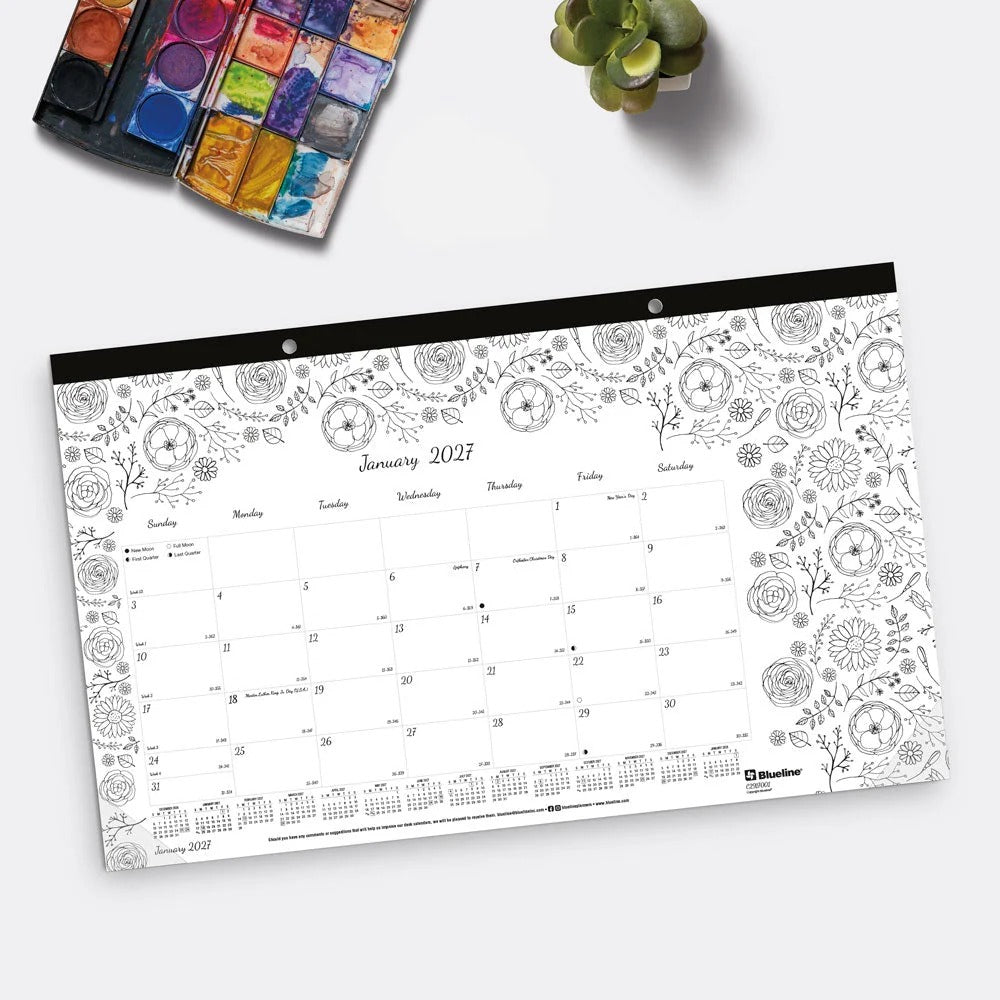 Blueline C2917001 Paper Monthly January, 10 7/8" x 17 3/4", White - photo 7