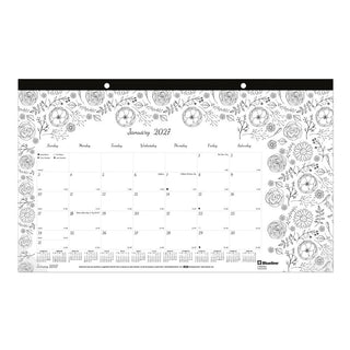 Blueline C2917001 Paper Monthly January, 10 7/8" x 17 3/4", White - Default Title