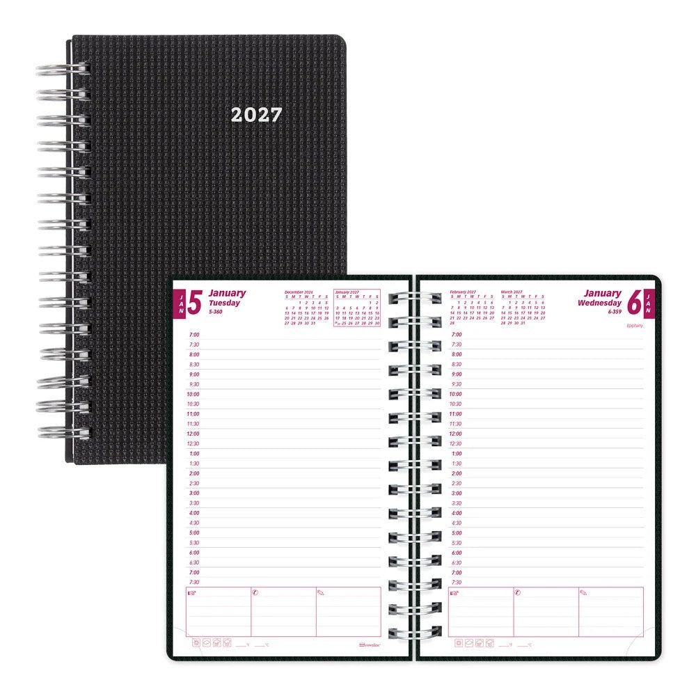 Brownline CB634VBLK Daily Planner, 5" x 8" - Default Title