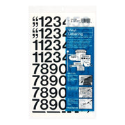 Chartpak 01130 Vinyl Helvetica Numbers, Black, 44/Pack - Default Title
