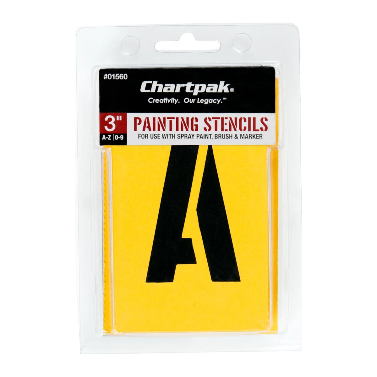 Chartpak 01560 Manila Painting Stencils, 35 Pieces, 35/Pack - Default Title