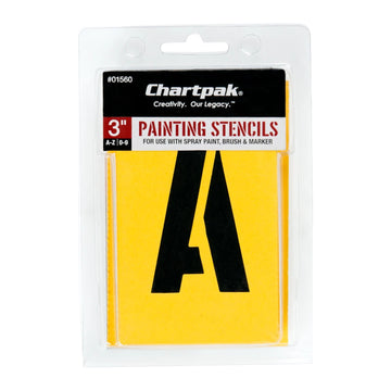 Chartpak 01560 Manila Painting Stencils, 35 Pieces, 35/Pack - Default Title