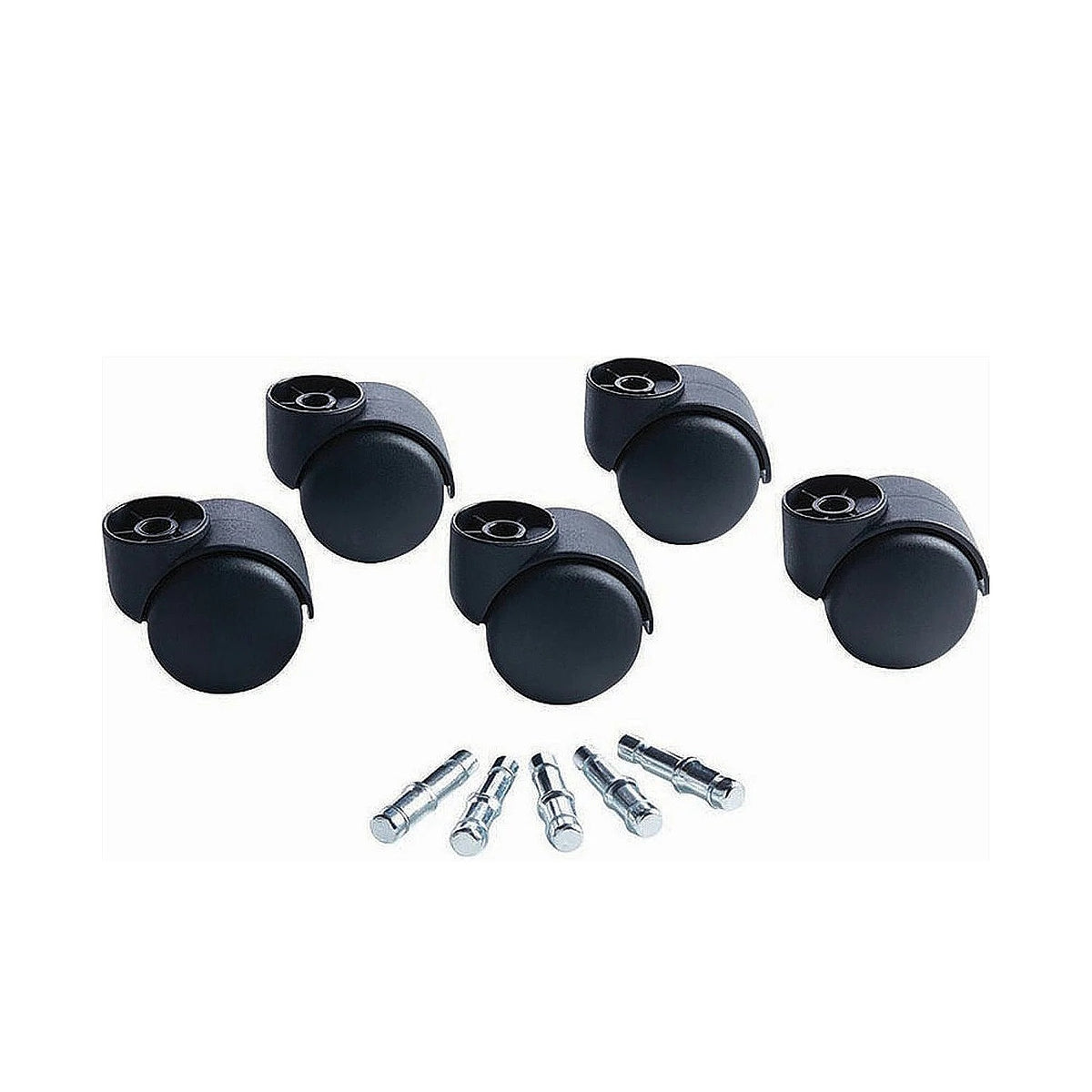 Master Caster 23618 Caster, 120 lb. Capacity, Black, 5/Set - Default Title