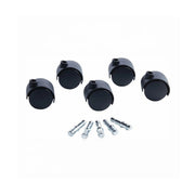 Master Caster 23622 Caster, 110 lb. Capacity, Black, 5/Set - Default Title