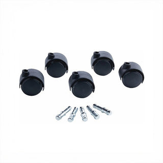 Master Caster 23624 Caster, 110 lb. Capacity, Black, 5/Set - Default Title