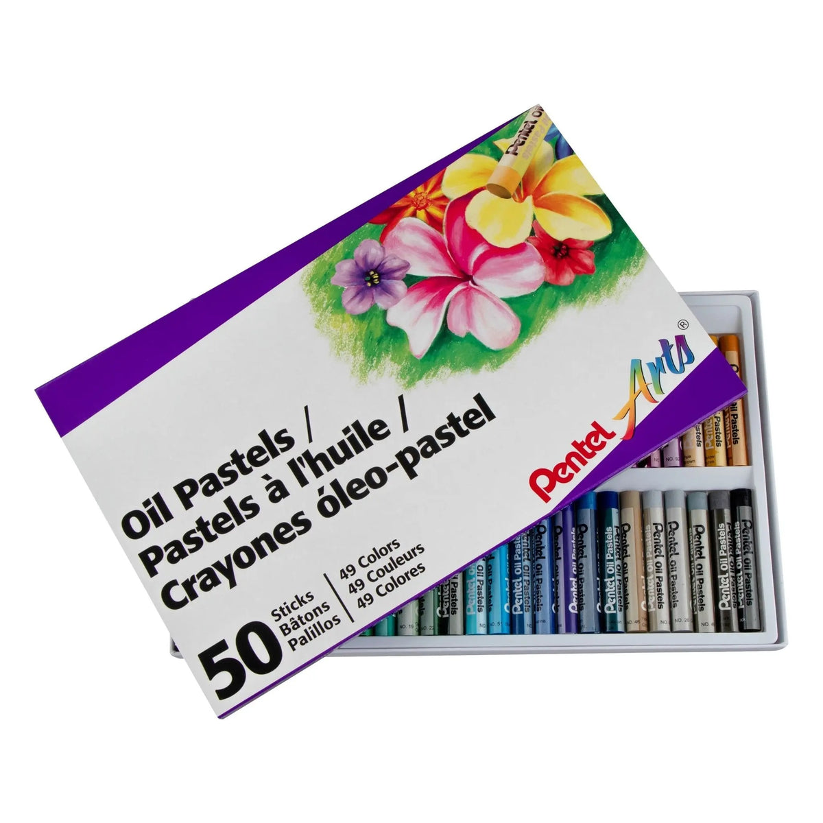 Pentel PHN50 Oil Pastel Set, 45 Colors, Assorted - Default Title