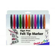 Pentel S52012 Marker, Assorted, 12/Set - Default Title