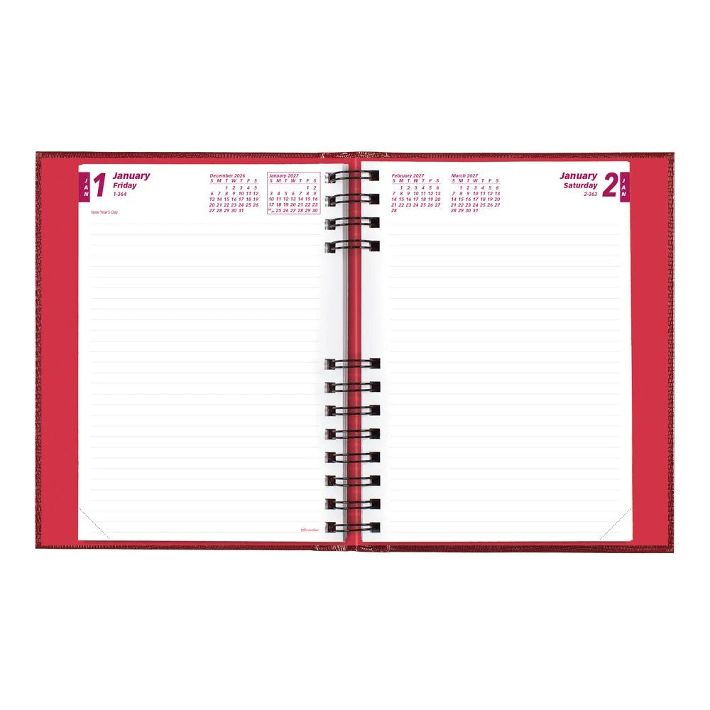 Brownline REDCB389CRED Planner, 7 3/4" x 8 1/4" - photo 3