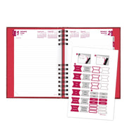 Brownline REDCB389CRED Planner, 7 3/4" x 8 1/4" - photo 4