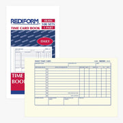 Rediform 4K406 Paper Time Card Book, 4 1/4" x 7", White - photo 2