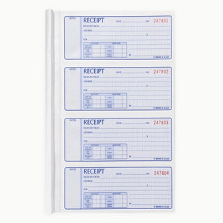 Rediform 8L808 Paper Receipt Book, 7" x 11" - Default Title