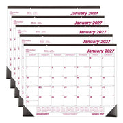 Brownline C1731 Paper Monthly January, 17" x 22", Burgundy - photo 5