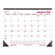 Brownline C1731 Paper Monthly January, 17" x 22", Burgundy - Default Title