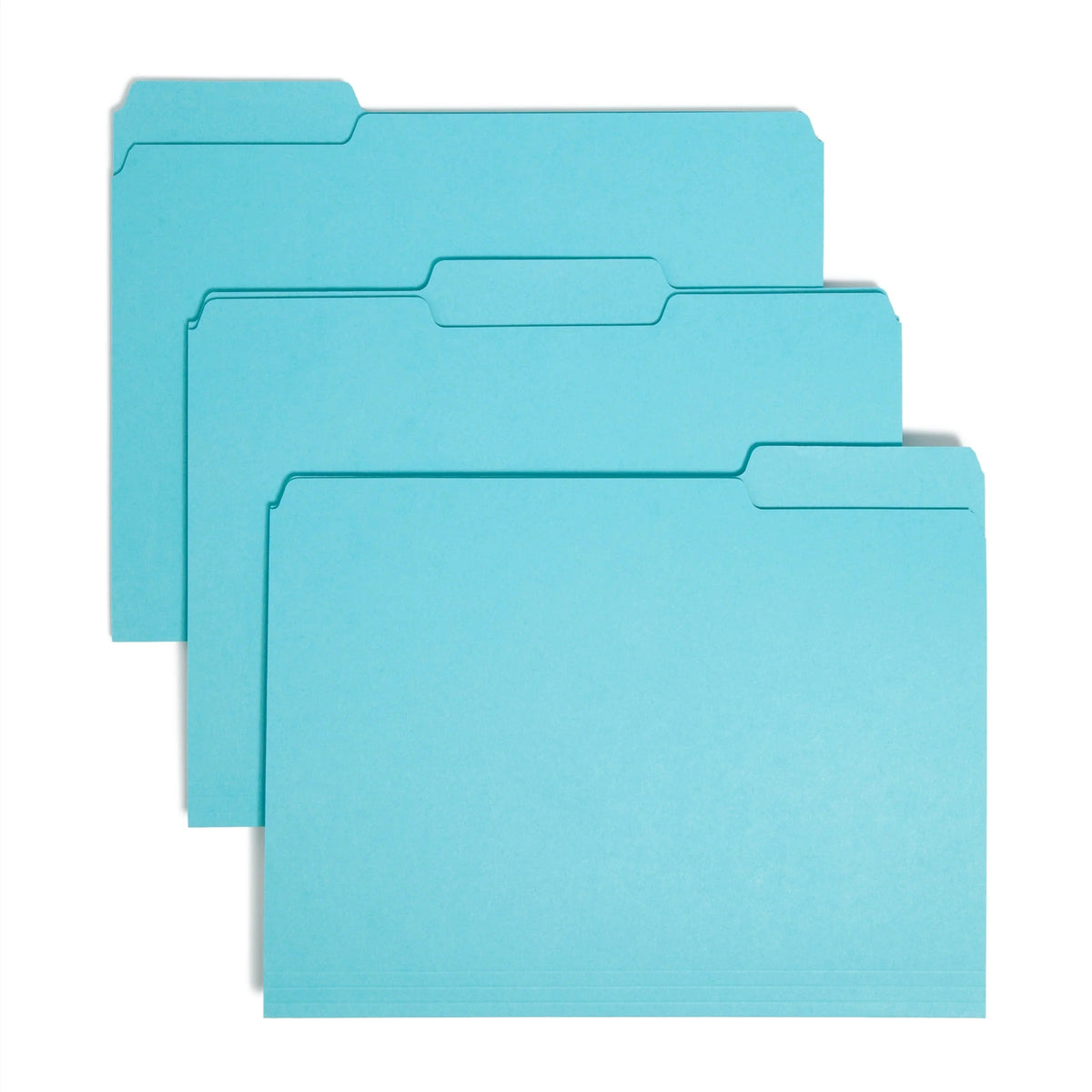 Smead 10235 Cardstock File Folder, Letter, Teal, 100/Box - Default Title