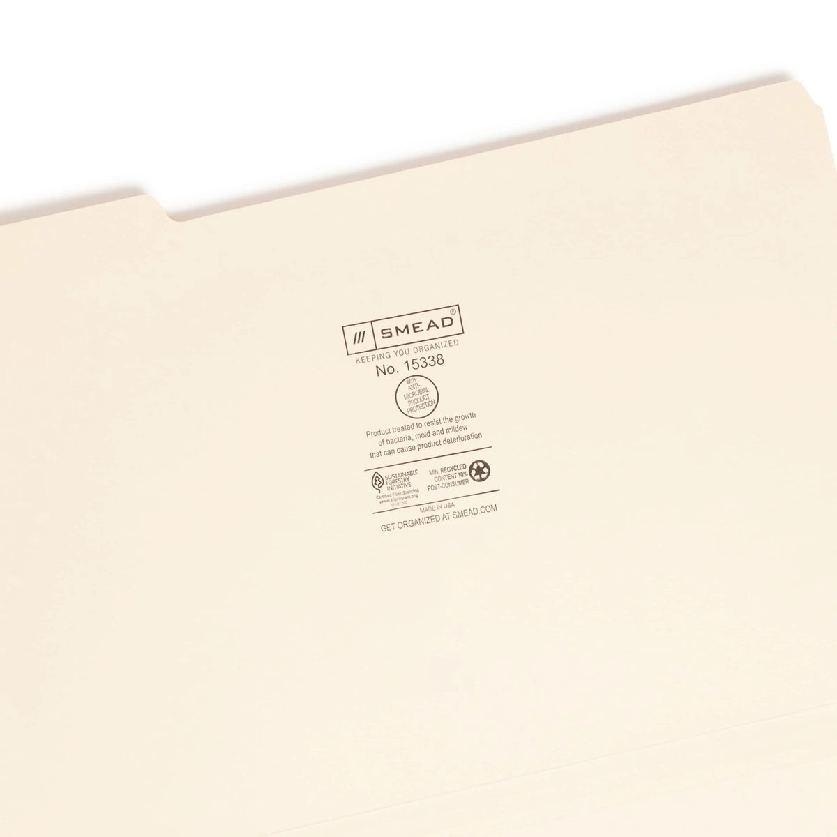 Smead 10338 Manila File Folder, Letter, 100/Box - photo 5