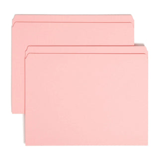 Smead 12610 File Folder, Letter, Pink, 100/Box - Default Title