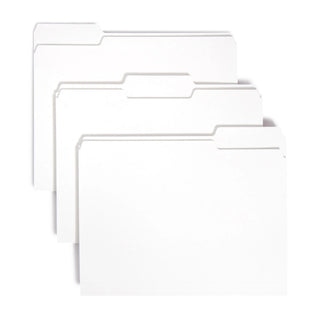 Smead 12843 File Folder, Letter, White, 100/Box - Default Title