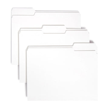 Smead 12843 File Folder, Letter, White, 100/Box - Default Title