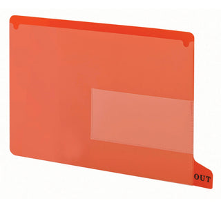 Smead 61950 Polypropylene Guide, 9" x 13 1/4", Red, 25/Box - Default Title