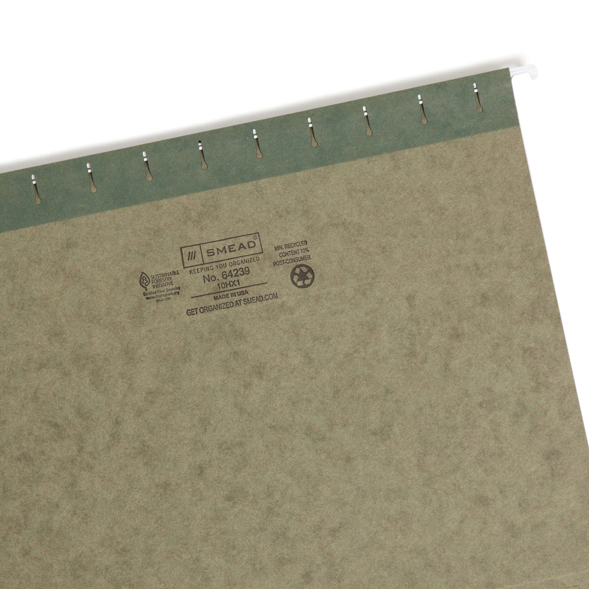 Smead 64239 Hanging Folder, Letter, Green, 25/Box - photo 3