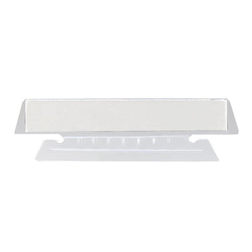 Smead 64615 Vinyl Tab, 3 1/2" Wide, Clear, 25/Pack - Default Title