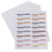 Smead 64915 Paper Label Pack Refills, 8 1/2" x 14", White, 160/Pack - Default Title