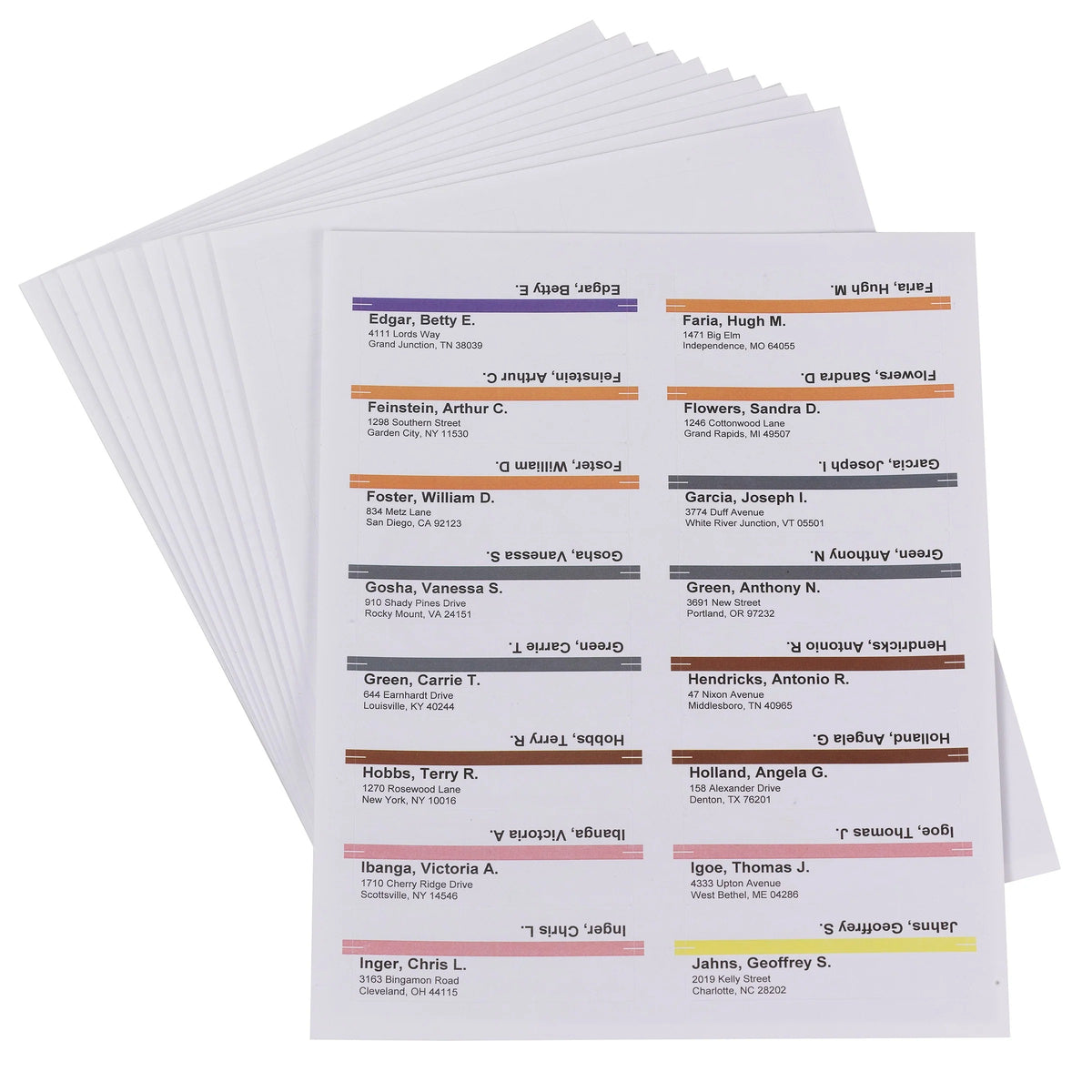 Smead 64915 Paper Label Pack Refills, 8 1/2" x 14", White, 160/Pack - Default Title