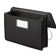 Smead 71510 Poly Expansion Wallet, Legal, Black - Default Title