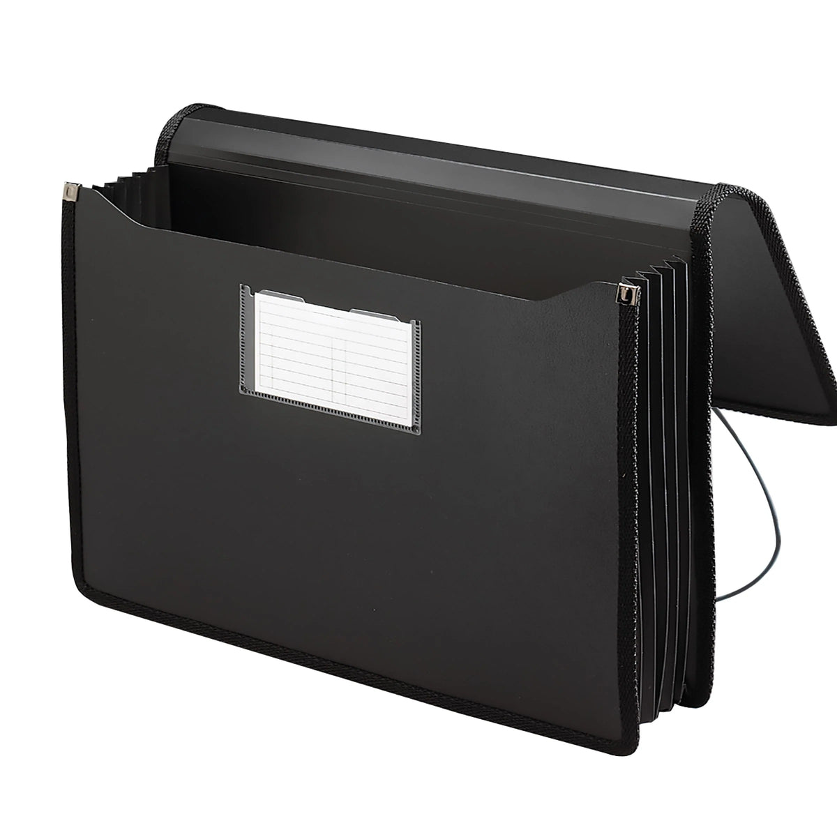 Smead 71510 Poly Expansion Wallet, Legal, Black - Default Title