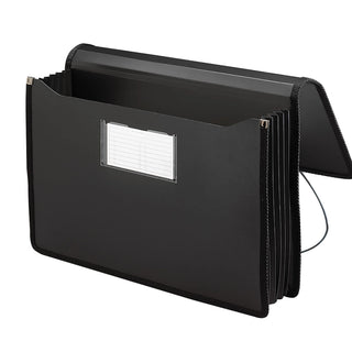 Smead 71510 Poly Expansion Wallet, Legal, Black - Default Title