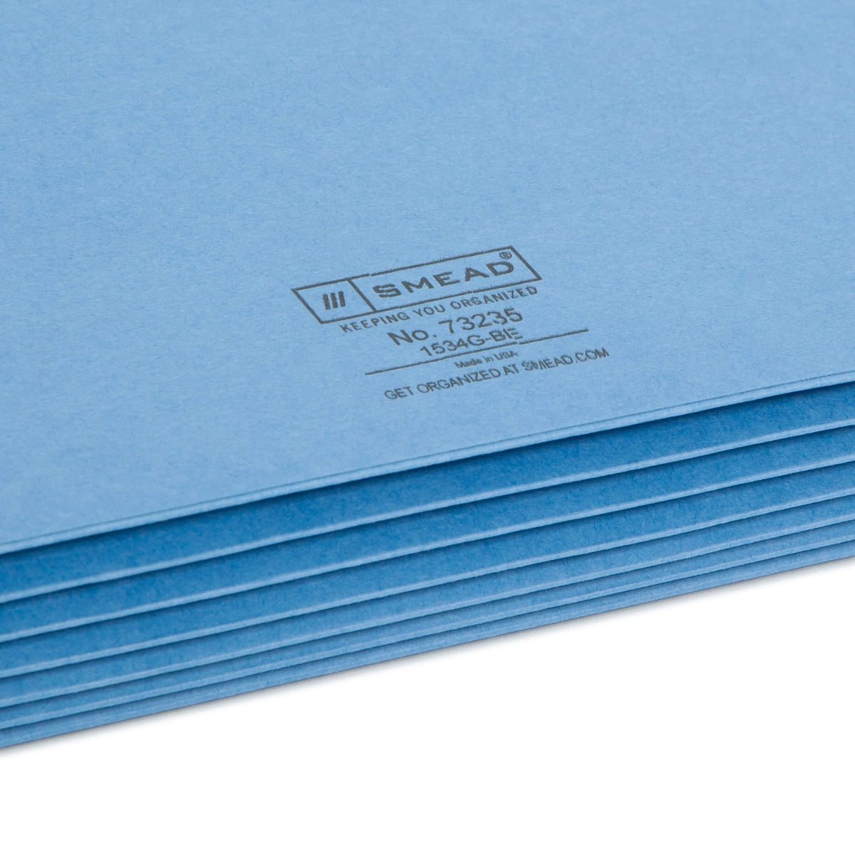 Smead 73235 Manila File Pocket, Letter, Blue - photo 6