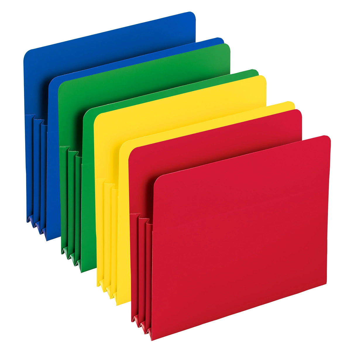 Smead 73500 Polypropylene File Pocket, Letter, Assorted, 4/Box - Default Title